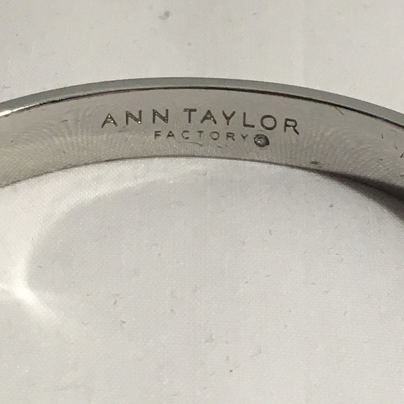 Ann Taylor Factory Rhinestone Hinged Bracelet - Picture 2 of 5